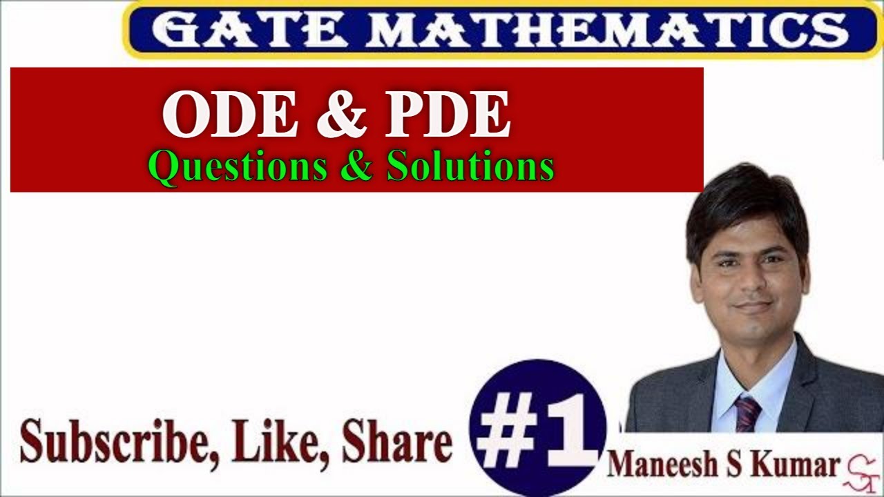Lec-2 | ODE & PDE Questions and Solutions | Gate Mathematics 2021 - YouTube