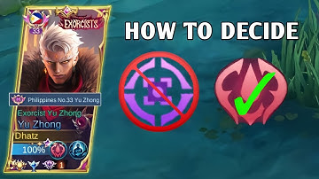 USE THIS BUILD WHEN TEAM NEEDS FRONT TANKY YU ZHONG IN TEAM FIGHT!