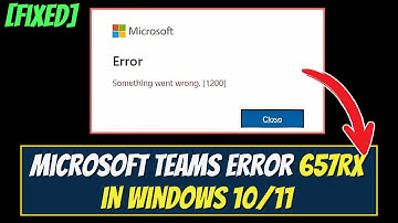 FIX Microsoft Teams Error 657rx in Windows 10/11