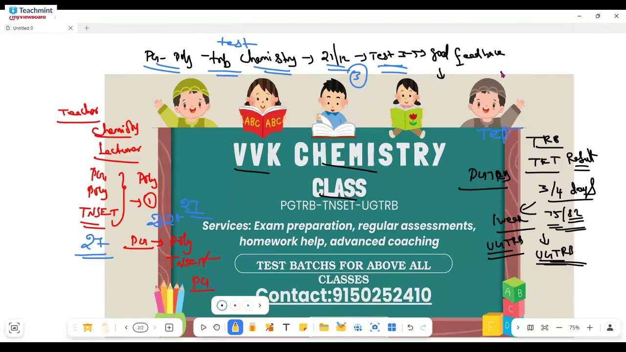 PG-POLY-TNSET-UGTRB CHEMISTRY TEST BATCH/VVK CHEMISTRY CLASS/9150252410