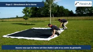 Installation d&#39;une citerne souple en EPDM