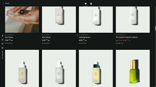 Beauty care store demo screenshot 2