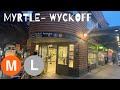 NYC Subway: (M) & (L) trains at Myrtle Wyckoff Avs (5/9/21)