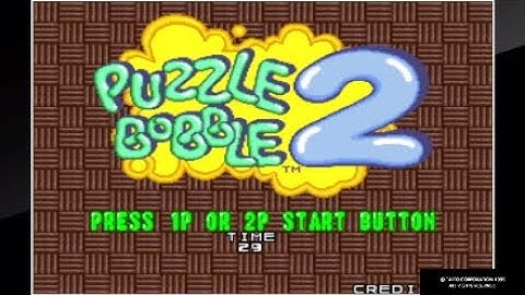 Puzzle Bobble 2 Full Playthrough [Player vs. CPU]