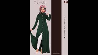 Elegant Front Open Button Abaya #modestfashion #dress #abayas #fashion screenshot 4