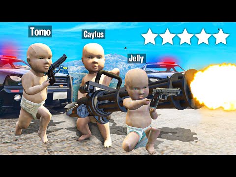 Playing as BABIES in GTA 5 RP! (Ft. Jelly)