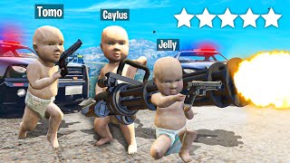 Playing as BABIES in GTA 5 RP! (Ft. Jelly)