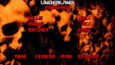 DOOM 2 - Doom Zero (Map 12: Underland): Ultra Violence 100%