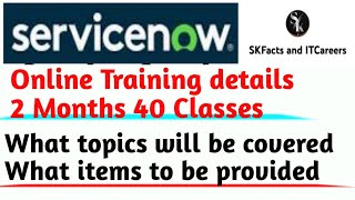 ServiceNow Online Course details || 2 months online training #servicenow screenshot 3