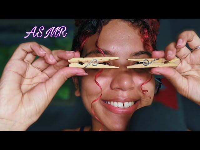 asmr caseiro | sons de boca + pregador de roupas 😴