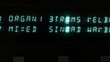 Ensoniq ESQ-1 VFD Power Up Sequence (dysfunctional)