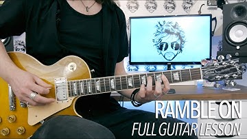 How To Play “Ramble On” by Led Zeppelin (Full Electric Guitar Lesson)
