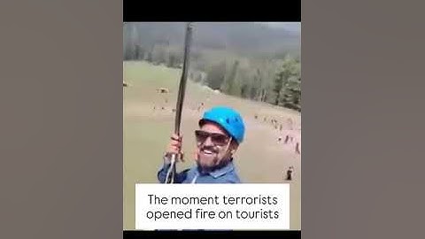 Shocking new video of the Pahalgam terror attack