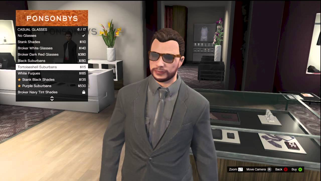 GTA 5 ALL DIFFRENT TYPES OF GLASSES TO BUY ONLINE! - YouTube