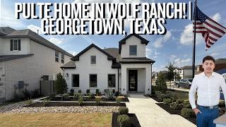 Touring This New $480k+ Home In Wolf Ranch! | Pulte Homes | Wolf Ranch | Georgetown, Texas