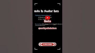 Sets in Roster Form #mathpathshala #class11maths #sets #rosterform  #maths