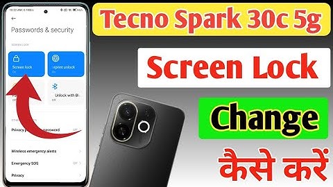 Tecno Spark 30c 5g screen lock kaise change kare/ Tecno Spark 30c 5g pattern lock change kaise kare