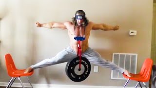 Bodybuilder Does Splits With Weights Super Strength Irl