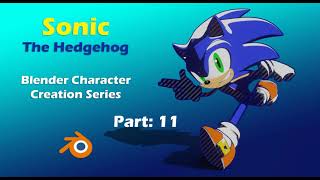 Beginners Tutorial: Creating Sonic The Hedgehog in Blender: Adding Comic Lines