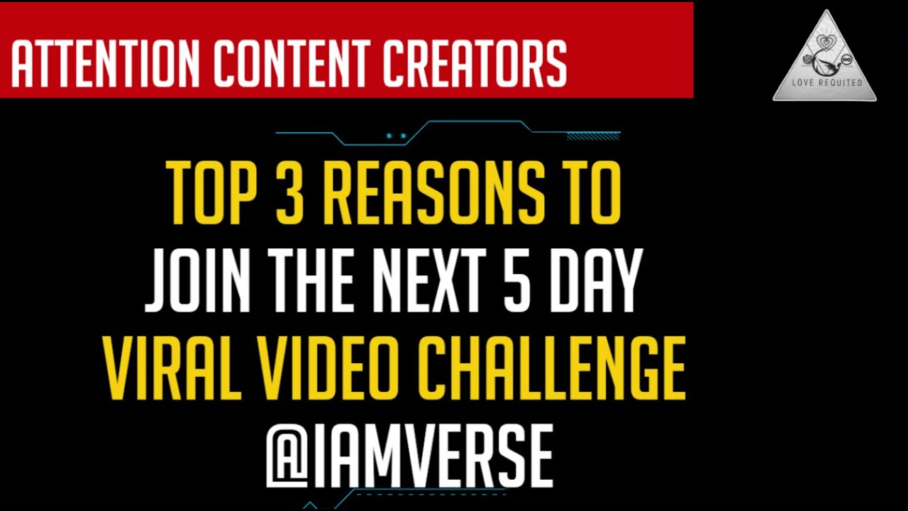 Top 3 Reasons To Join The 5 Day Viral Video Challenge - YouTube