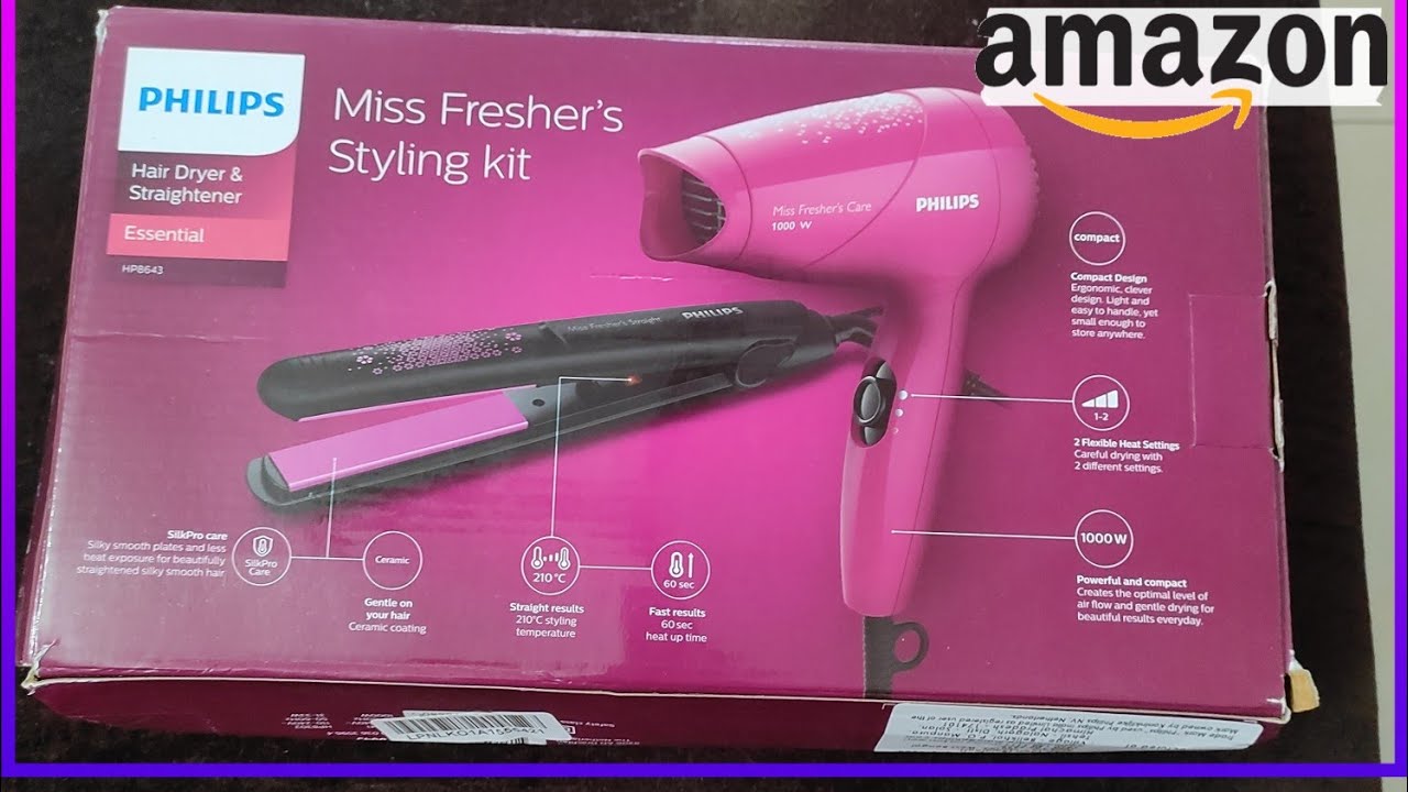 PHILIPS Hair Dryer & Straightener Review From Amazon - YouTube