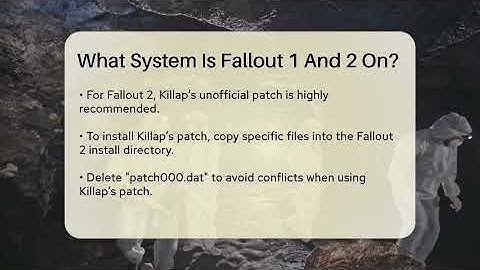 What System Is Fallout 1 And 2 On? - The SciFi Reel