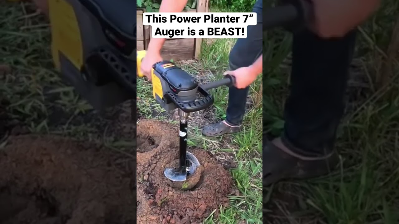 This Power Planted auger is a beast! Digs through heavy clay like butterrr