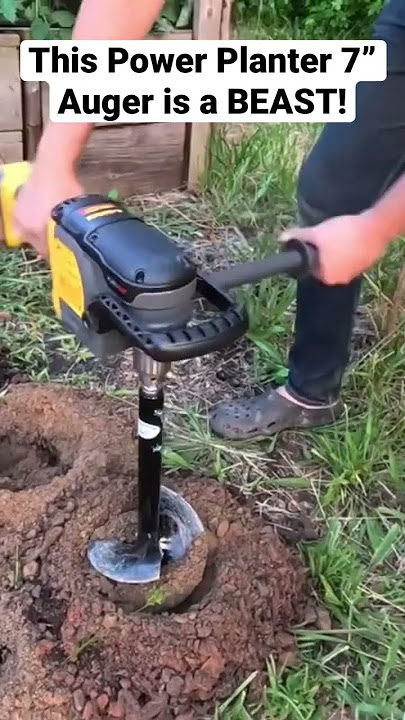 This Power Planted auger is a beast! Digs through heavy clay like butterrr