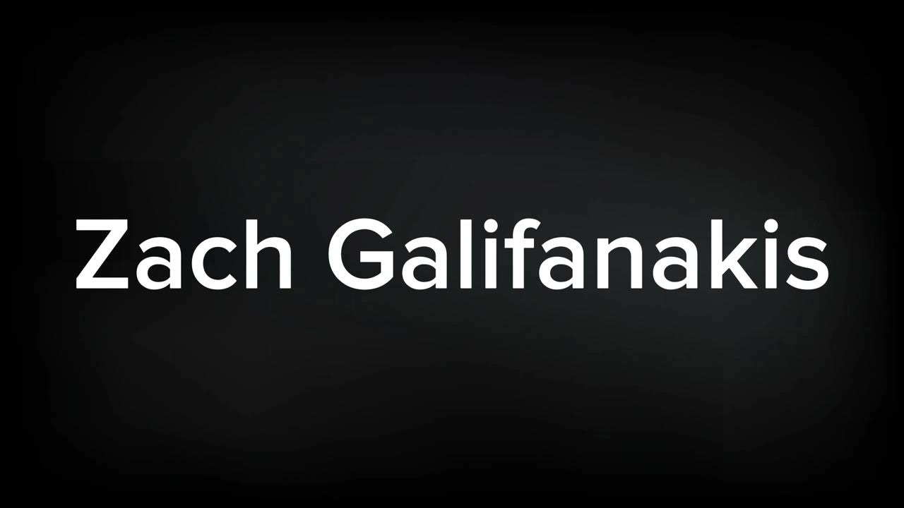 How to Pronounce Zach Galifianakis pronunciation englishpronunciation