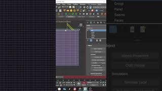 #shorts  Skill no.2 How to create a curtain  Modifier cloth in 3dmax #3dmax