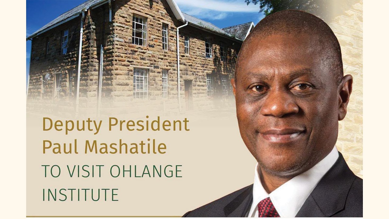 Deputy President Paul Mashatile visit Ohlange Institute. - YouTube