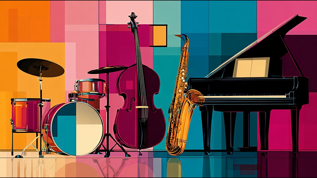Modern Jazz Composition - Geometric Visual Art & Smooth Music for Study