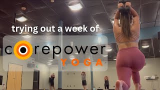 COREPOWER YOGA FREE WEEK | trying out sculpt, strength x, and more!