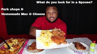 Homemade Mac&Cheese Pork Chops What do you look for in a Spouse? by Man in the House 39,184 views 6 years ago 25 minutes