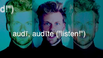 Latin imperatives song