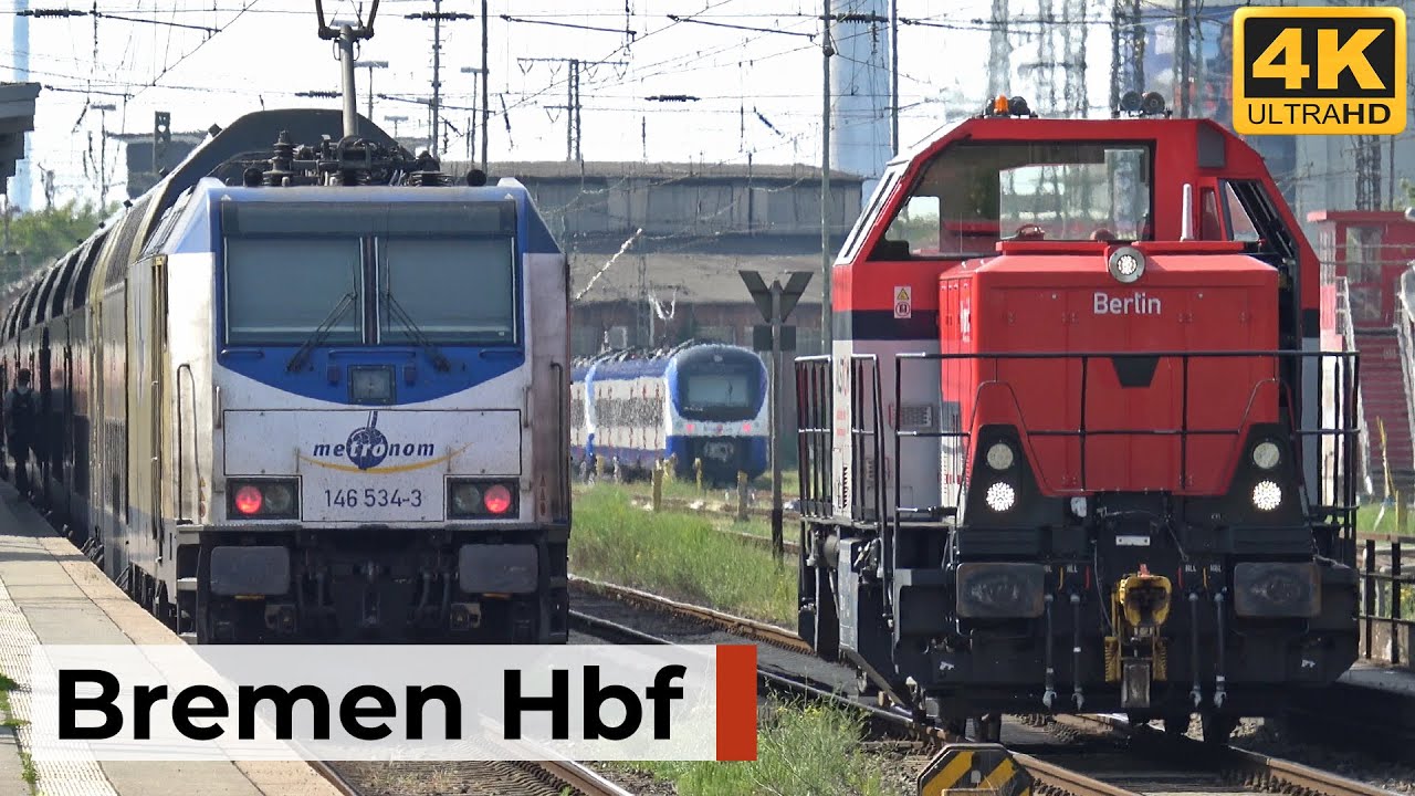 Bremen Hbf 14.06.2025 - ICE nach München, Güterzüge & Rangierarbeiten im Abendverkehr