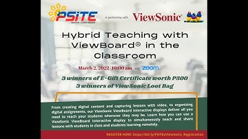Hybrid Teaching with ViewBoard in the Classroom -Viewsonic