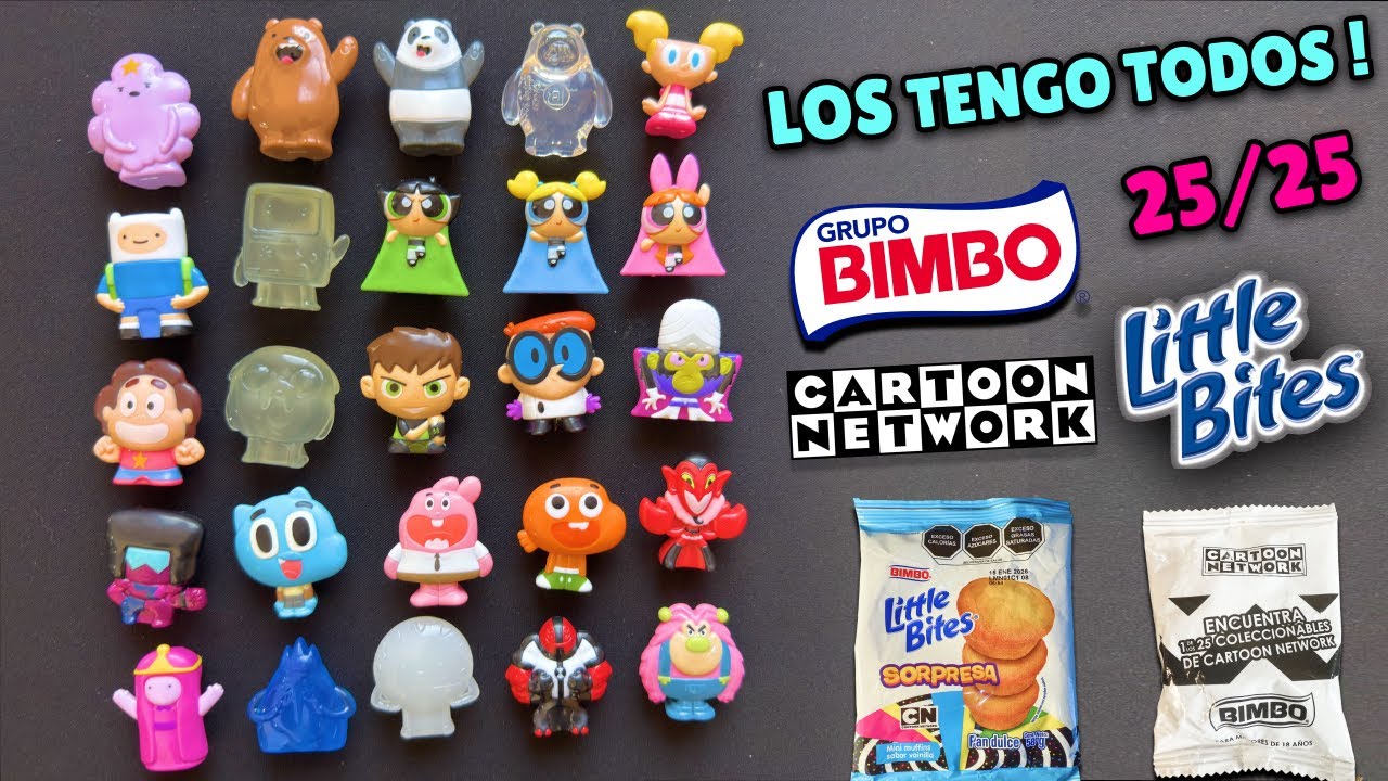 CONSEGUI LA COLECCIÓN COMPLETA DE GOGOS CARTOON NETWORK ! | LITTLE BITES SORPRESA 25/25 !!
