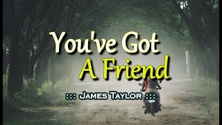 You've Got A Friend - James Taylor (KARAOKE VERSION) chords