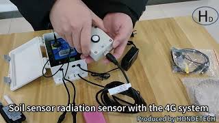 Soil sensor radiation sensor with the 4G system