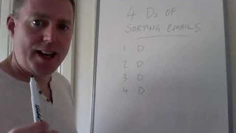 4 Ds of email sorting