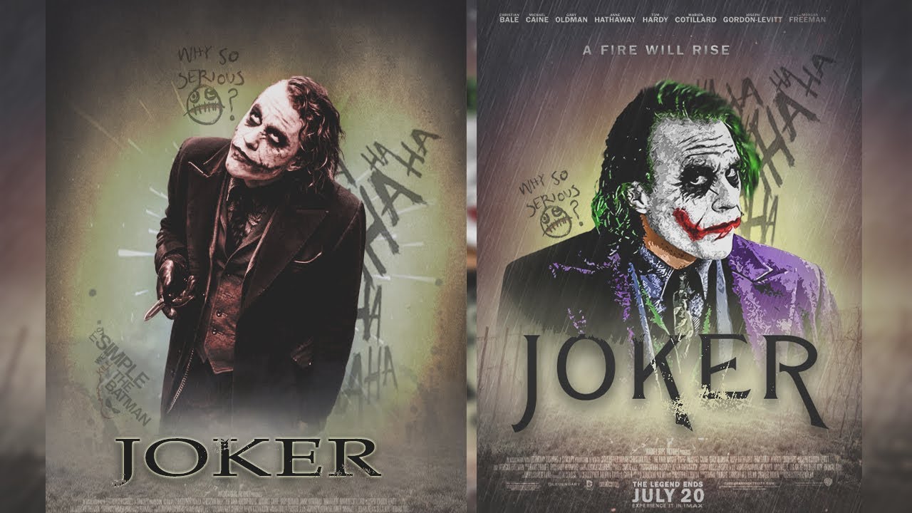 Photoshop - Poster Design : Joker - Youtube