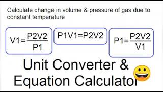 Unit Converter & Equation Calculator, P1V1=P2V2 screenshot 5