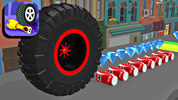 Wheel Smash 🚜💩🌭 All Levels Gameplay (iOS,Android)
