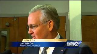 Student protest over Ferguson disrupts Nixon visit