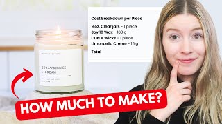 How Much Does It Cost To Make A Candle In The Most POPULAR Jar? | Full COGS Breakdown