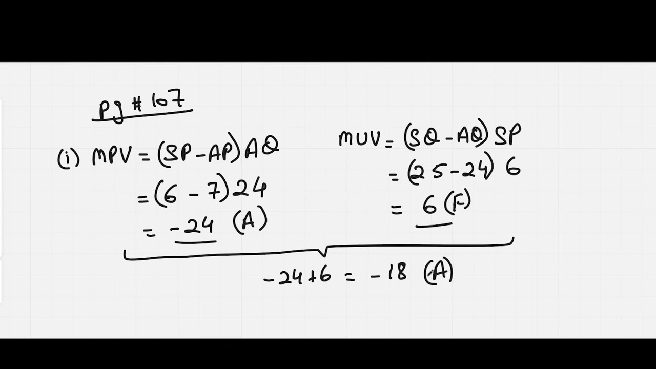 JAIBP - Stage 3 - Management Accounting - Variance Analysis