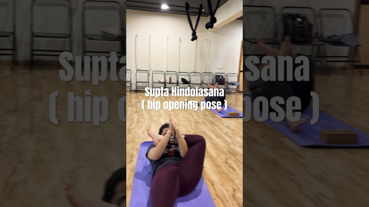 Supta Hindolasana | Hip opening yoga | intermediate pose 