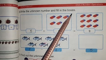 Class 1 Maths Book | Unit-2 Number Operations | Review Exercise