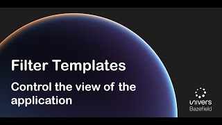Filter Templates: Save the View